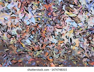 abstract grunge background from color chaotic blurred spots brush strokes of different sizes