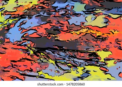 abstract grunge background from color chaotic blurred spots brush strokes of different sizes