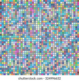Abstract grunge background with colored circle and square. Vector texture
