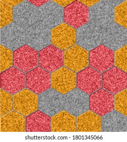 Borde abstracto con azulejos de colores. Imagen del vector