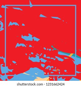 Abstract grunge background, colorful asymmetric pattern. Contemporary modern art for silk scarf shawl design. Digital brushstrokes painted texture for textile fabric, paper print. Fashion illustration