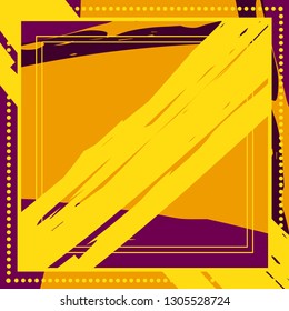 Abstract grunge background, colorful asymmetric pattern. Contemporary modern art for silk scarf shawl design. Digital brushstrokes painted texture for textile fabric, paper print. Fashion illustration