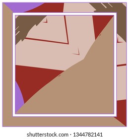 Abstract grunge background, colorful asymmetric pattern. Contemporary modern art for silk scarf shawl design. Digital brushstrokes painted texture for textile fabric, paper print. Fashion illustration