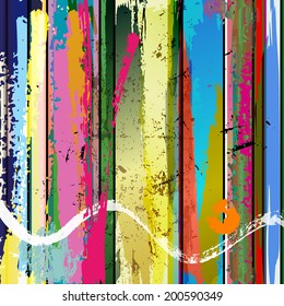 abstract grunge background composition, with paint strokes, splashes and lines