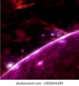 Abstract grunge background in cosmic universe theme, vector EPS 10 illustration 
