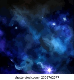 Abstract grunge background in cosmic universe theme, vector EPS 10 illustration 