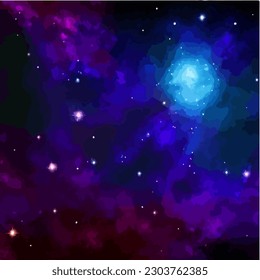 Abstract grunge background in cosmic universe theme, vector EPS 10 illustration 