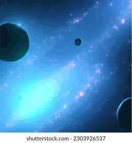 Abstract grunge background in cosmic universe theme, vector EPS 10 illustration