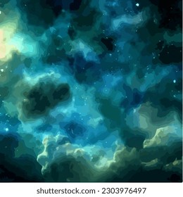 Abstract grunge background in cosmic universe theme, vector EPS 10 illustration 