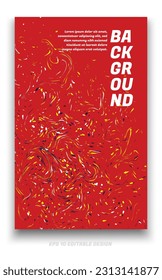 Resumen del diseño de la cubierta de fondo gruesa con el concepto de trazos de pincel. Elemento de diseño para carteles, revistas, portadas de libros, planilla de folleto, volante, presentación.