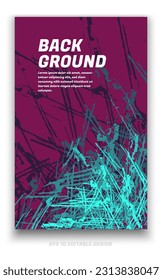 Abstract grunge background cover design with brush strokes concept. Design element for posters, magazines, book covers, brochure template, flyer, presentation.