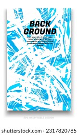 Abstract grunge background cover design with brush strokes concept. Design element for posters, magazines, book covers, brochure template, flyer, presentation.