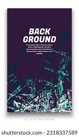 Abstract grunge background cover design with brush strokes concept. Design element for posters, magazines, book covers, brochure template, flyer, presentation.