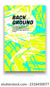 Abstract grunge background cover design with brush strokes concept. Design element for posters, magazines, book covers, brochure template, flyer, presentation.