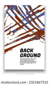 Resumen del diseño de la cubierta de fondo gruesa con el concepto de trazos de pincel. Elemento de diseño para carteles, revistas, portadas de libros, planilla de folleto, volante, presentación.