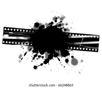 Abstract grunge background design black and white.