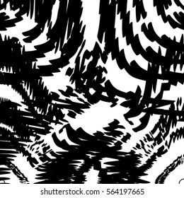 Abstract grunge Background. Distress overlay texture. Empty design template. Black messy cover. EPS10 vector.