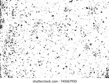 Abstract grunge background. Distress Overlay Texture. Dirty, rough backdrop. Stained, damaged effect. Vector illustration with spots and splatters