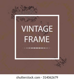 Abstract grunge background with frame for text, in vector