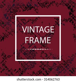 Abstract grunge background with frame for text, in vector