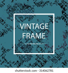 Abstract grunge background with frame for text, in vector