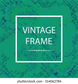 Abstract grunge background with frame for text, in vector