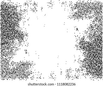 Abstract grunge background with halftone dots. Distressed texture. Vector illustration.