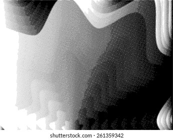 Abstract grunge background with halftone dots. Distressed texture. Vector illustration.