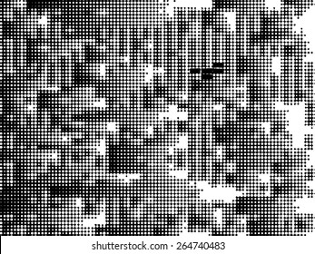 Abstract grunge background with halftone dots. Distressed texture. Vector illustration