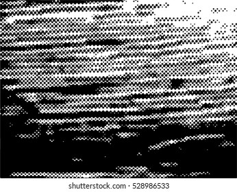 Abstract grunge background with halftone dots. Distressed texture. Vector illustration.