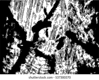 Abstract grunge background with halftone dots. Distressed texture. Vector illustration.