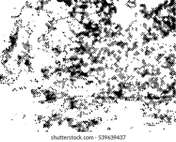 Abstract grunge background with halftone dots. Distressed texture. Vector illustration.