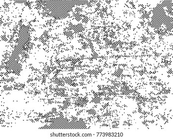 Abstract grunge background with halftone dots. Distressed texture. Vector illustration.