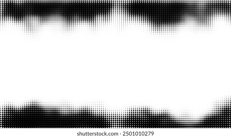 abstract grunge background. halftone frame