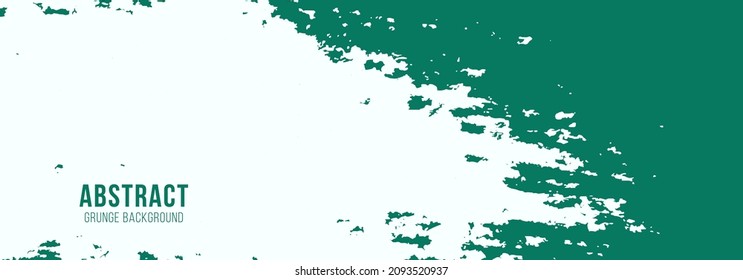 Abstract grunge background. Ink paint on brochure. Brush strokes black and green, hand-drawn illustration background.