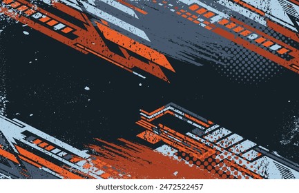 Abstract grunge background for jersey fabric, racing, car wrap decal, cycling, football, games, etc