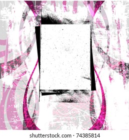 abstract grunge background with large banner for text