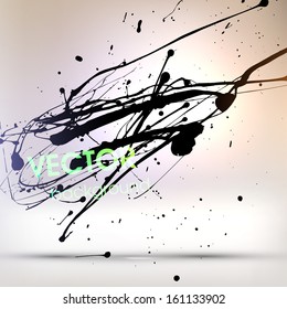 Abstract Grunge Background for Modern Design, Splatter Texture Vector