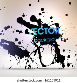 Abstract Grunge Background for Modern Design, Splatter Texture Vector