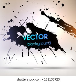 Abstract Grunge Background for Modern Design, Splatter Texture Vector