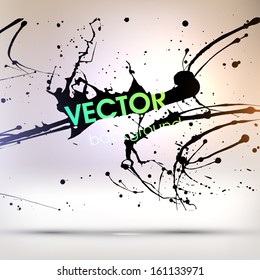 Abstract Grunge Background for Modern Design, Splatter Texture Vector