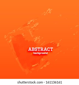 Abstract Grunge Background for Modern Design, Splatter Texture Vector. Orange