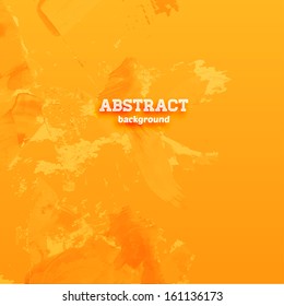 Abstrakter Grunge Hintergrund für modernes Design, Texturvektor. Orange