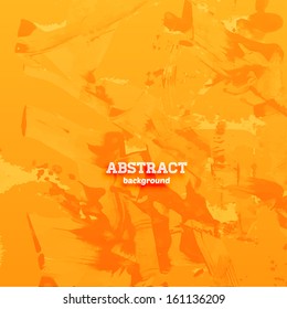 Abstrakter Grunge Hintergrund für modernes Design, Texturvektor. Orange