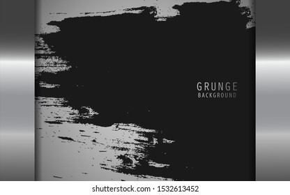 Abstract grunge background on steel metallic texture shapes. Vector design template for use advertising, corporate, business, text message, background design