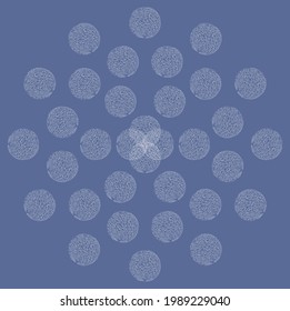 Abstrakter brüchiger Hintergrund. Ornament der Openwork Sphären. Vektorgrafik