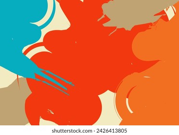 Abstract grunge background, paint brush background, vintage colorful background
