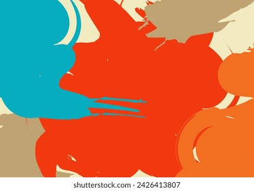 Abstract grunge background, paint brush background, vintage colorful background