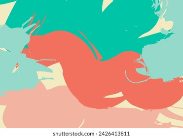 Abstract grunge background, paint brush background, vintage colorful background