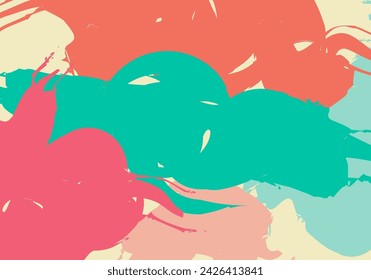 Abstract grunge background, paint brush background, vintage colorful background